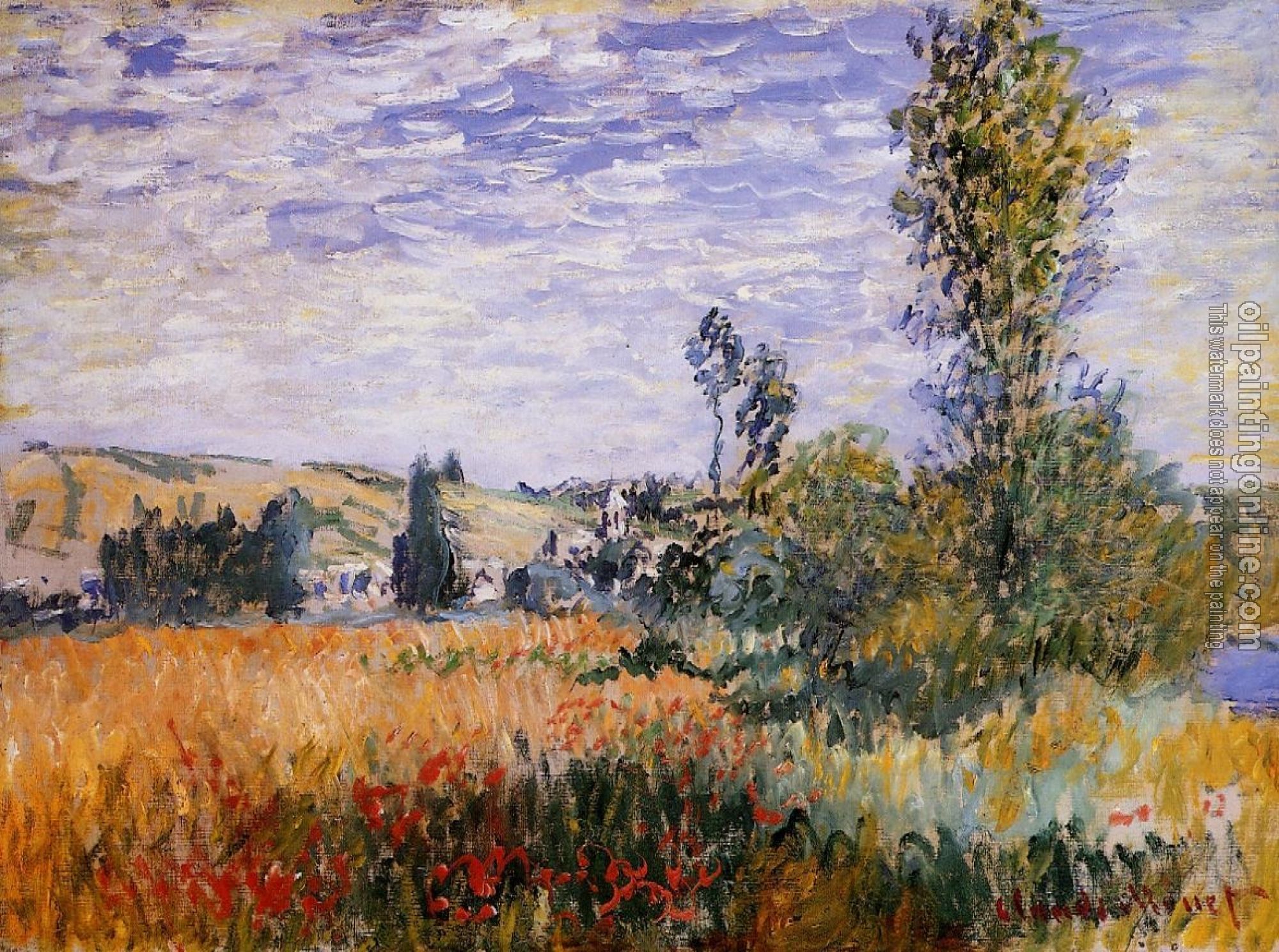Monet, Claude Oscar - Landscape at Vetheuil